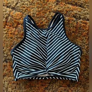 Chevron Striped Bathing Suit Top